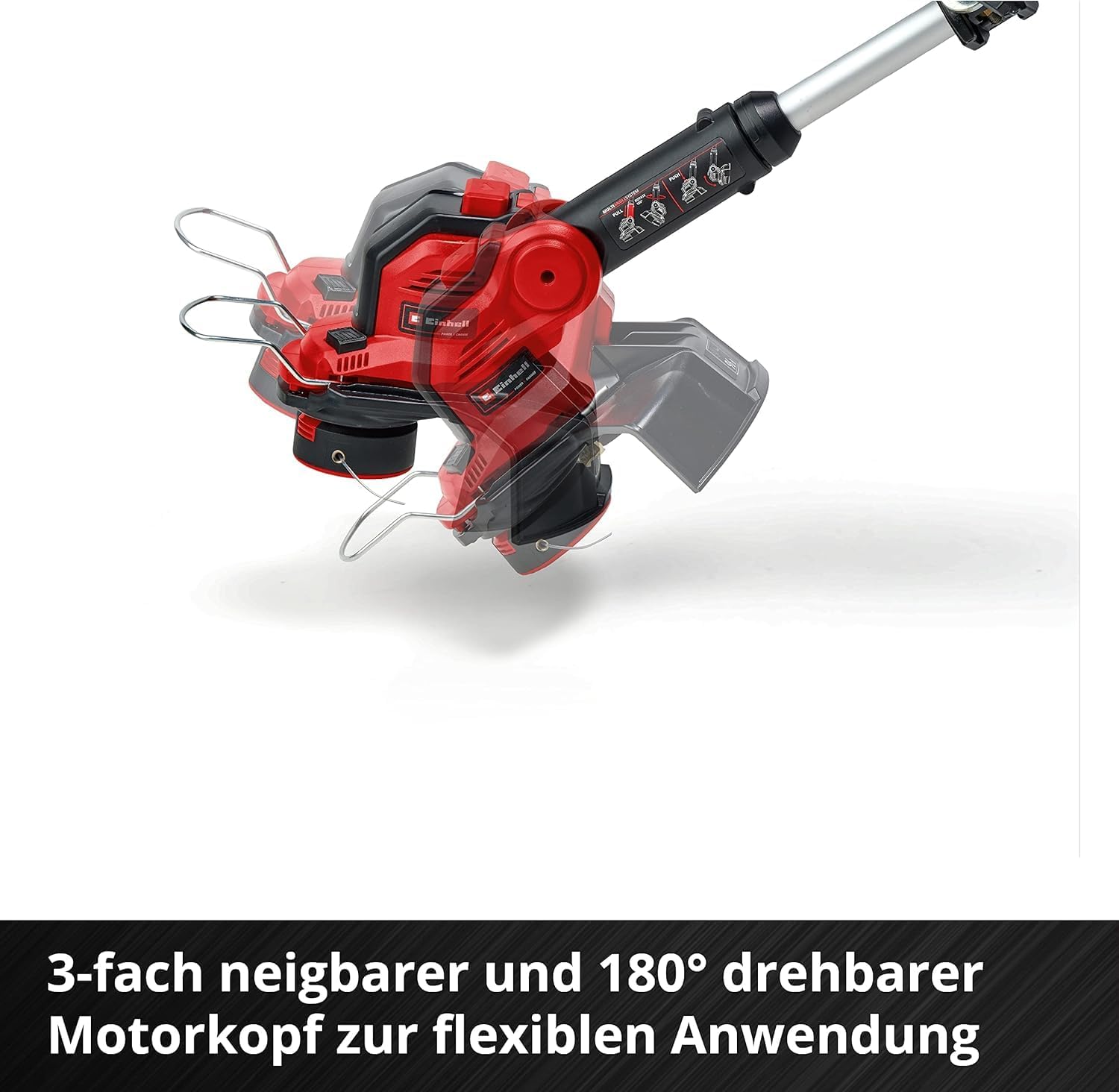 Thumbnail 6 de Einhell Akku-Rasentrimmer GE-CT 18/28 Li-Solo (Power X-Change, 28 cm) – dreh- und neigbarer Motorkopf