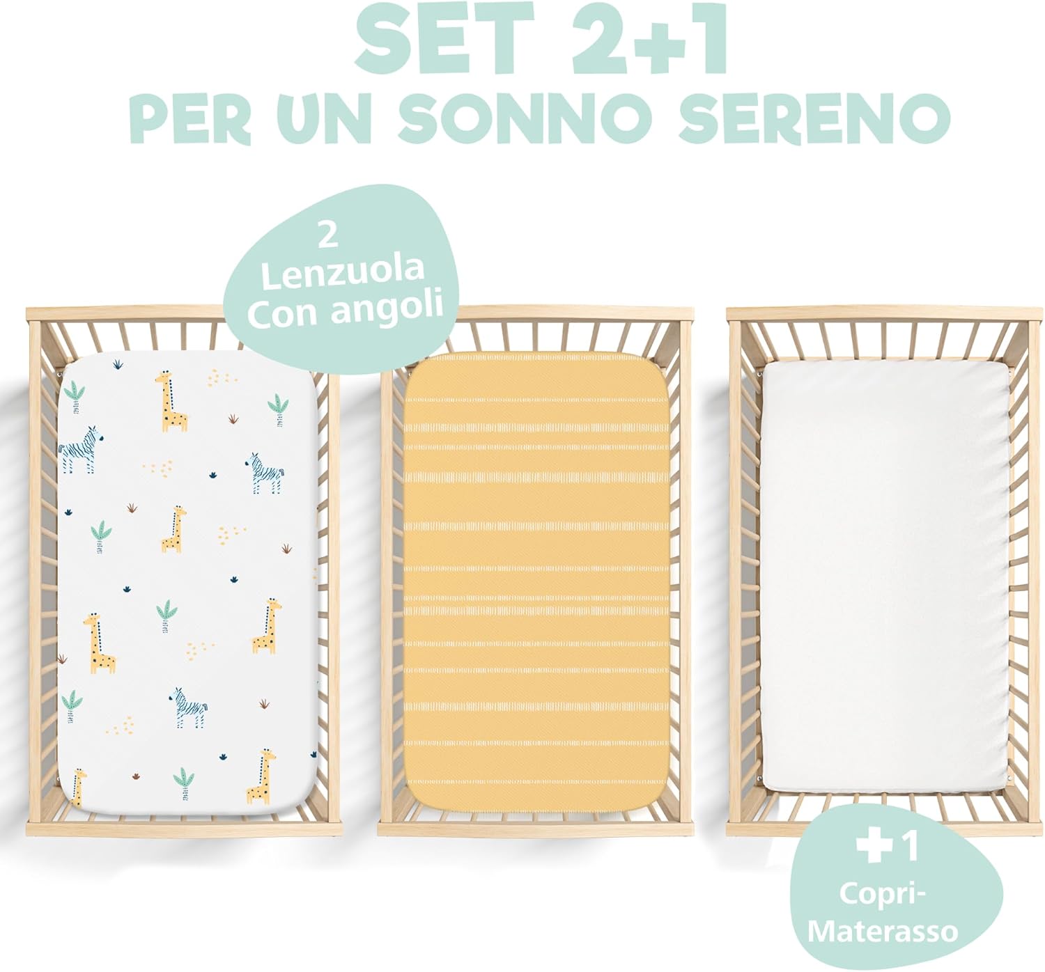 Thumbnail 1 de Lenzuola Next To Me 3-in-1 55x90