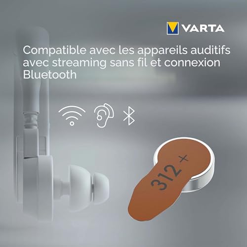 Thumbnail 7 de VARTA Piles auditives type 312, brun – lot de 60 | Power on Demand, Made in Germany