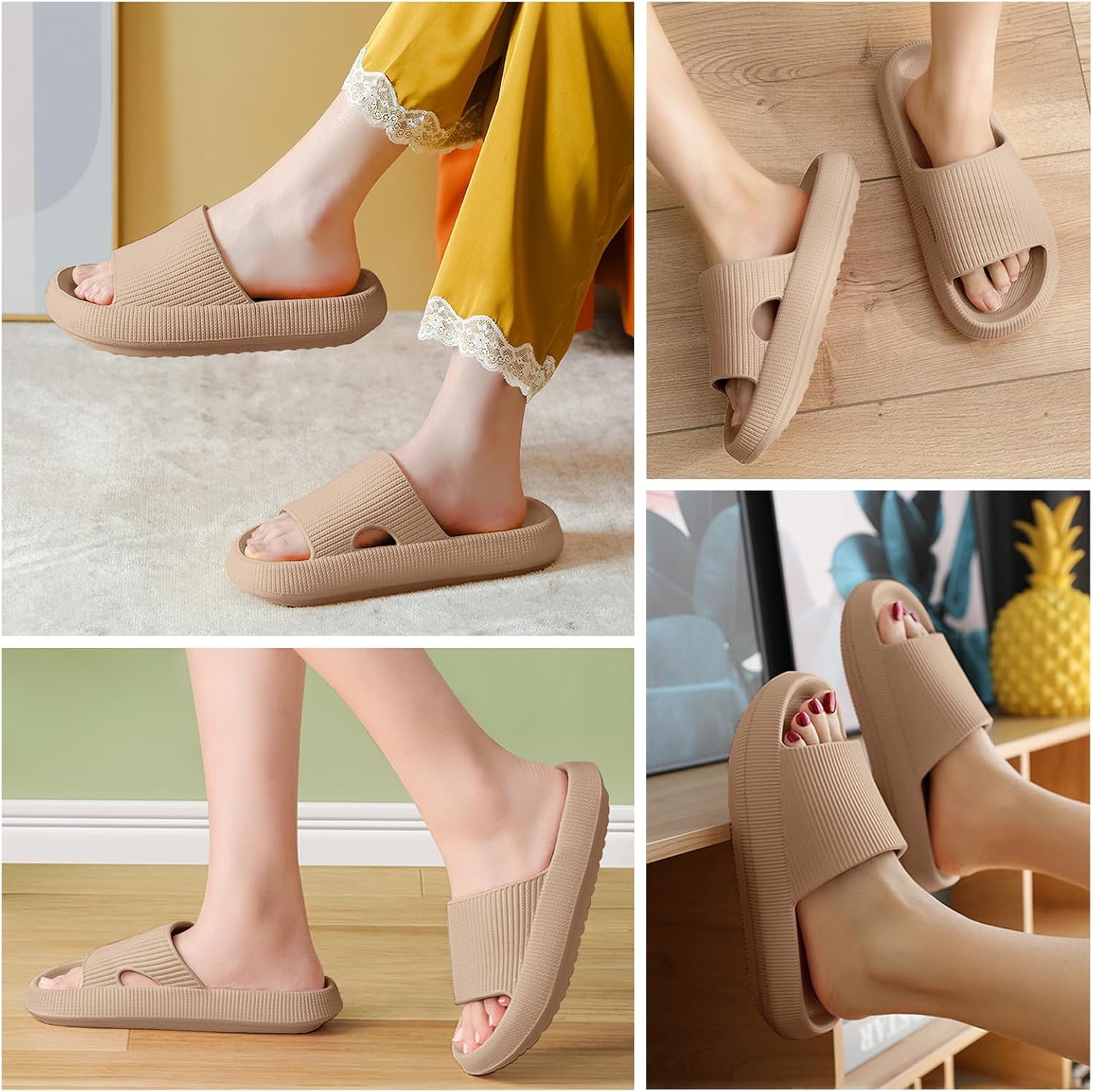 Thumbnail 1 de BAGHUY Cloud Sliders for Men and Women: Lightweight, Non-Slip Bathroom & Beach Slippers