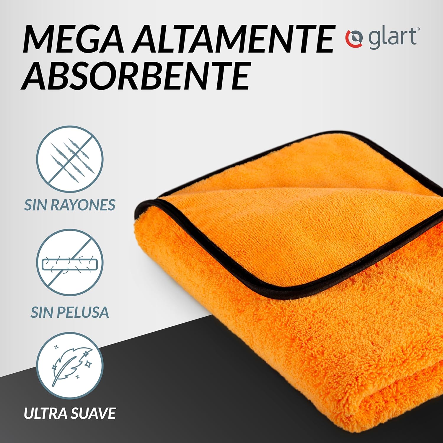 Thumbnail 1 de Glart 44WG Toalla secante XXL 90x60 cm naranja