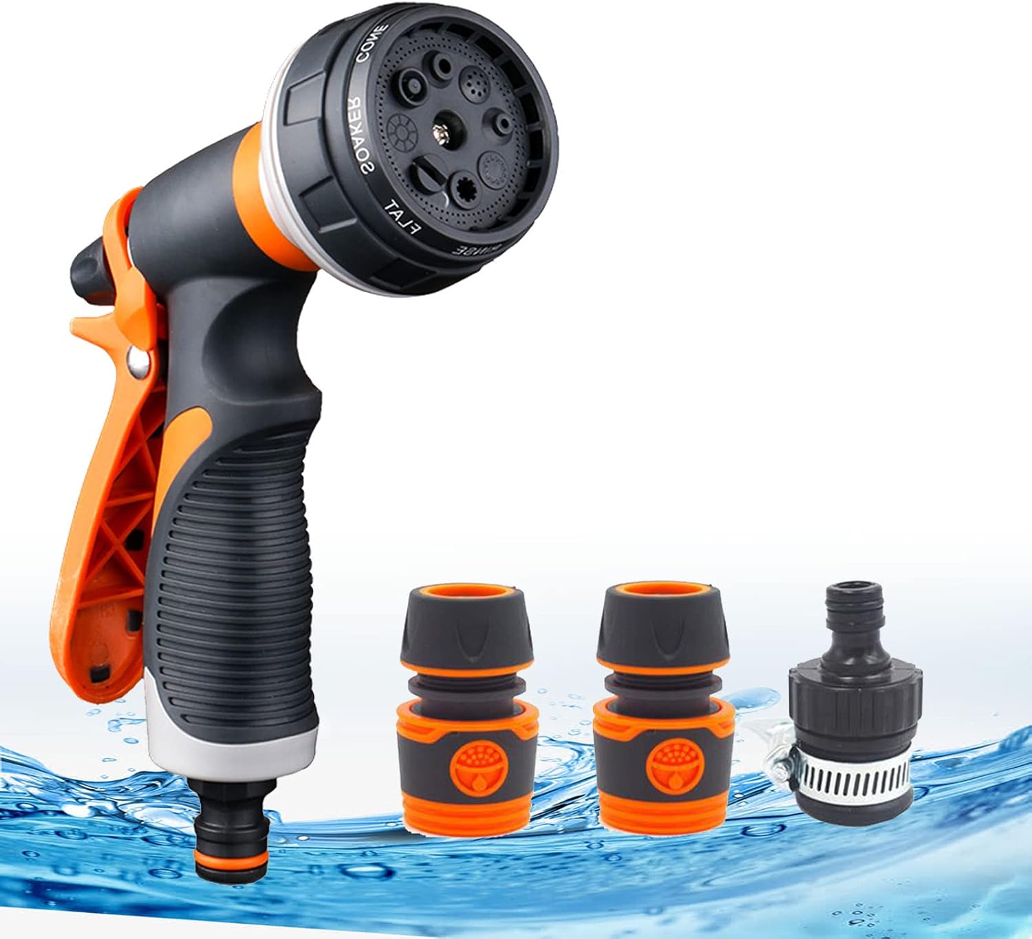 Detalle de Garden Hose Spray Gun Set 8-pattern