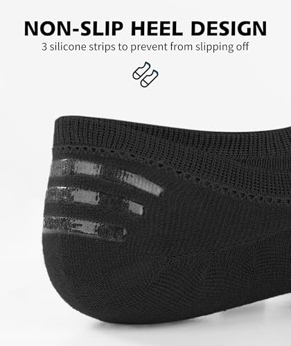 Thumbnail 2 de CLOSEMATE Calcetines invisibles de verano para hombre y mujer (6 pares, tobilleros) - algodón transpirable y antideslizantes