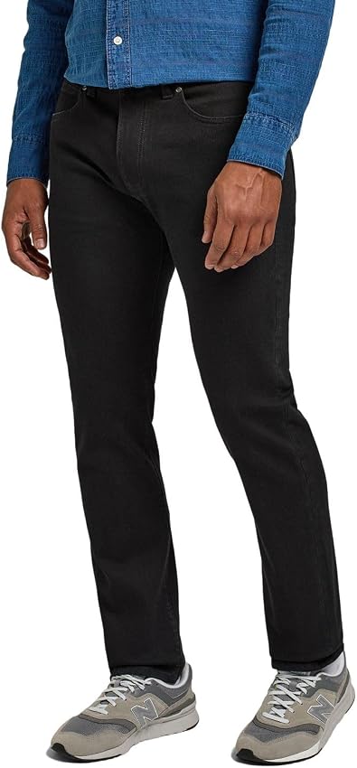 Detalle de Lee Slim Fit MVP - Jeans Negros para Hombre 👖 34W/34L