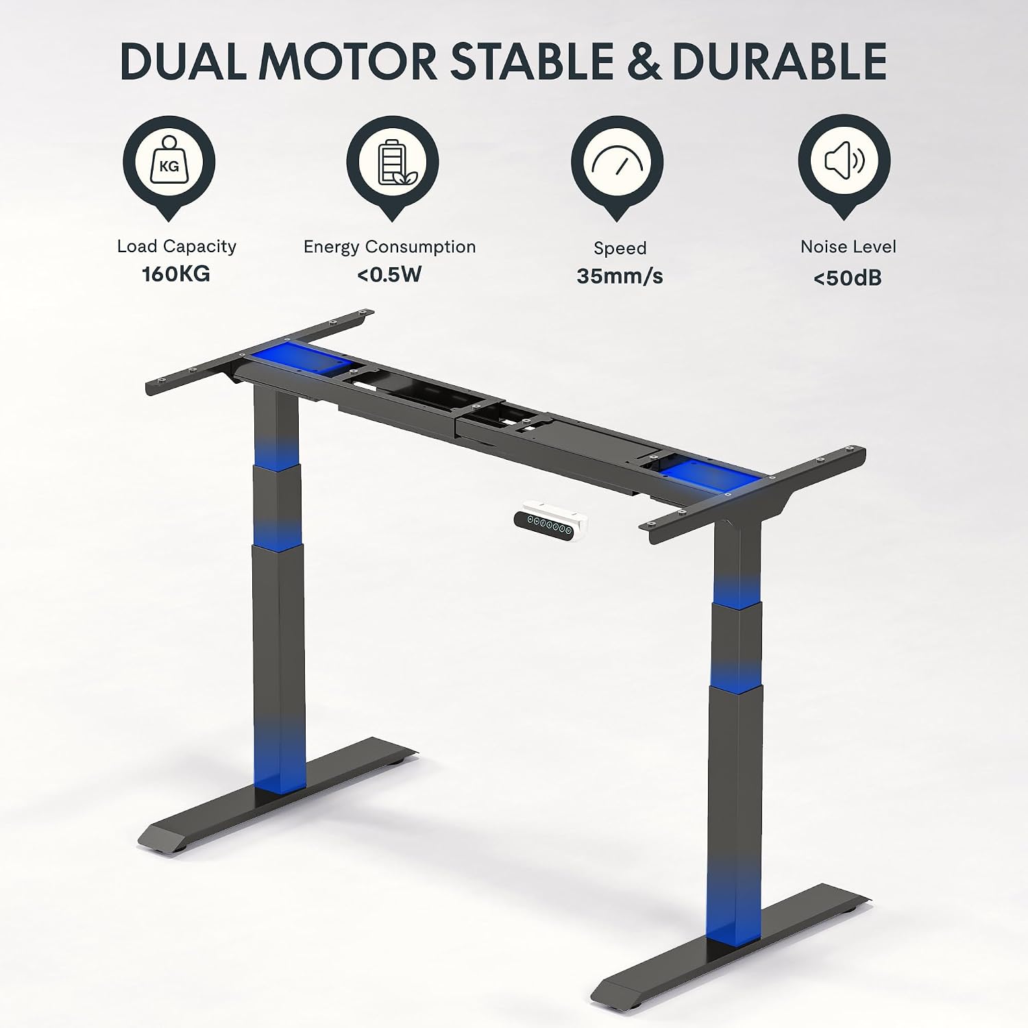Detalle 2 de FLEXISPOT E6 höhenverstellbarer Schreibtisch 160 kg