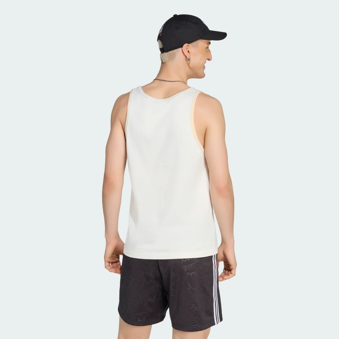 Thumbnail 3 de Camiseta sin mangas Love Unites GFX de Adidas – Blanco