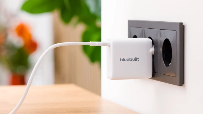Thumbnail 6 de BlueBuilt 100 W GaN USB‑C-Ladegerät Weiß + 2 m USB‑C Kabel (240 W) Doppelpack
