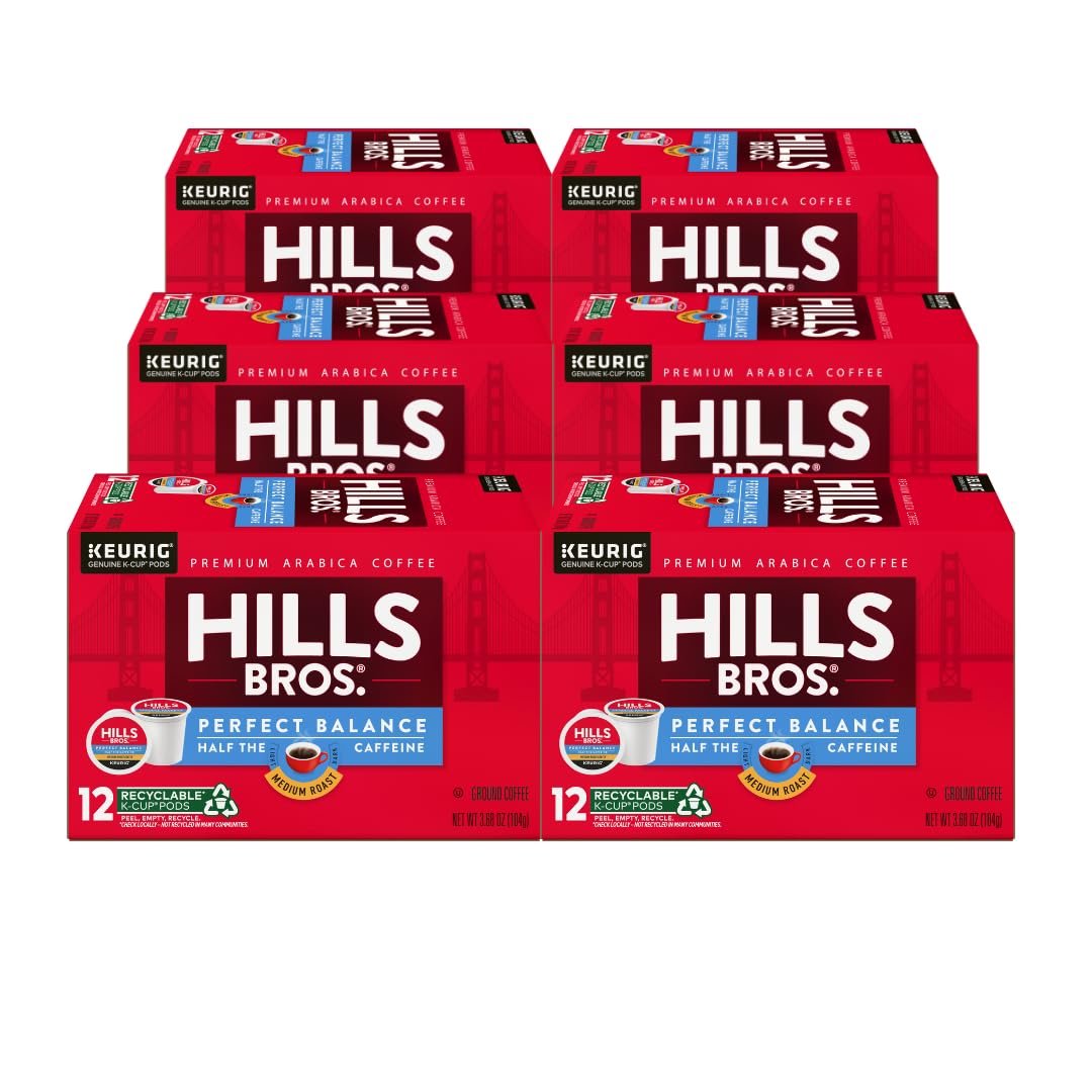 Detalle de Hills Bros. Perfect Balance K-Cup Pods, Medium Roast Arabica Blend for Keurig