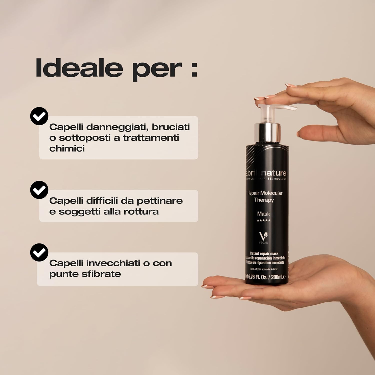 Thumbnail 3 de abril et nature Maschera Molecular Therapy 1000 ml