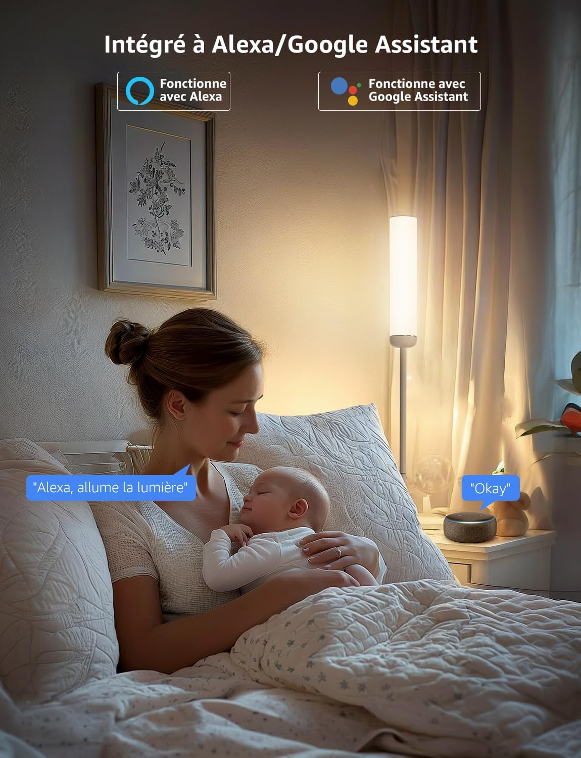 Thumbnail 6 de Lepro O1 IA Lampadaire LED : l’éclairage ambiant intelligent pour votre salon et chambre