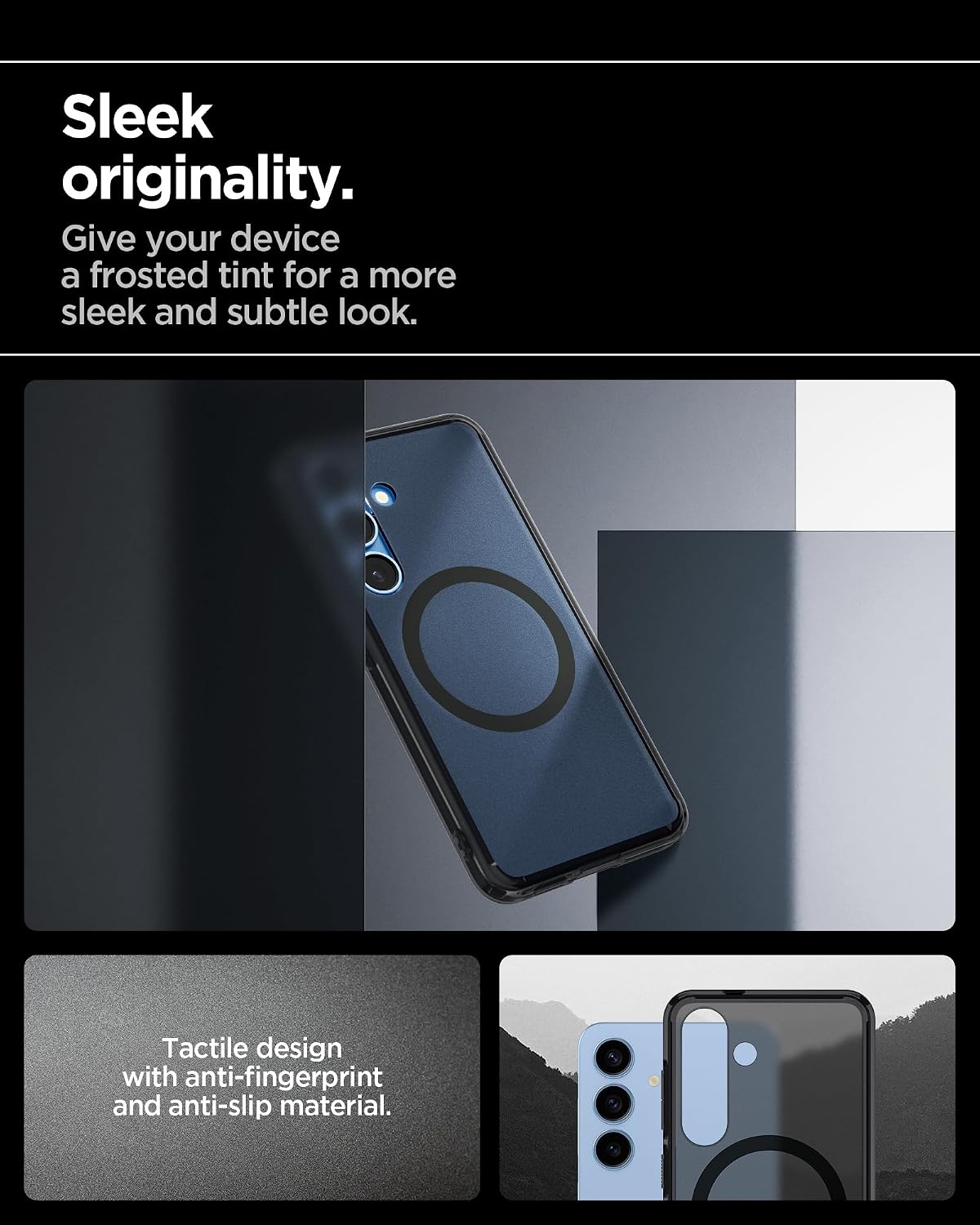 Thumbnail 5 de Spigen Cover Ultra Hybrid MagFit per Samsung Galaxy S25 – Frost Black