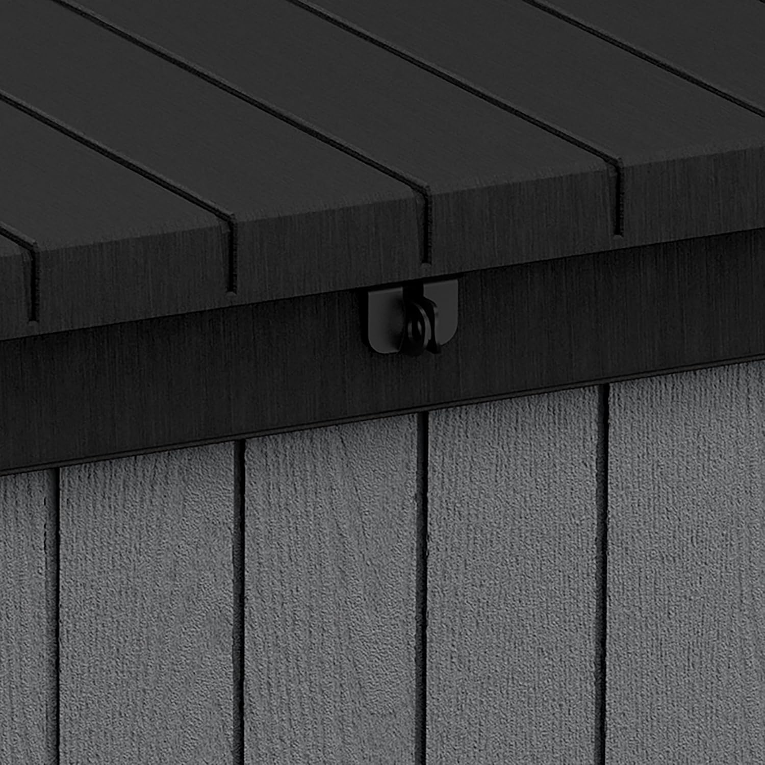Detalle de Keter Darwin 662L Wood-Look Outdoor Storage Box (Evotech™ Composite)