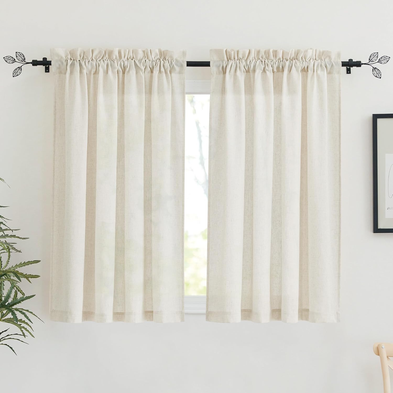 Detalle de RYB HOME Curtains, 45-Inch