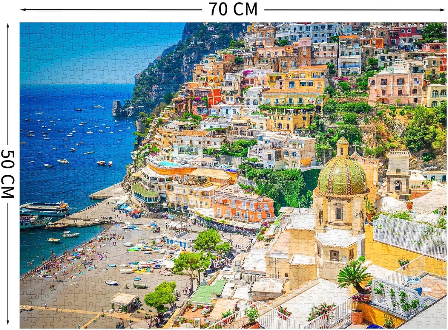 Detalle de Puzzle 1000 pièces – Côte amalfitaine, un défi pour toute la famille