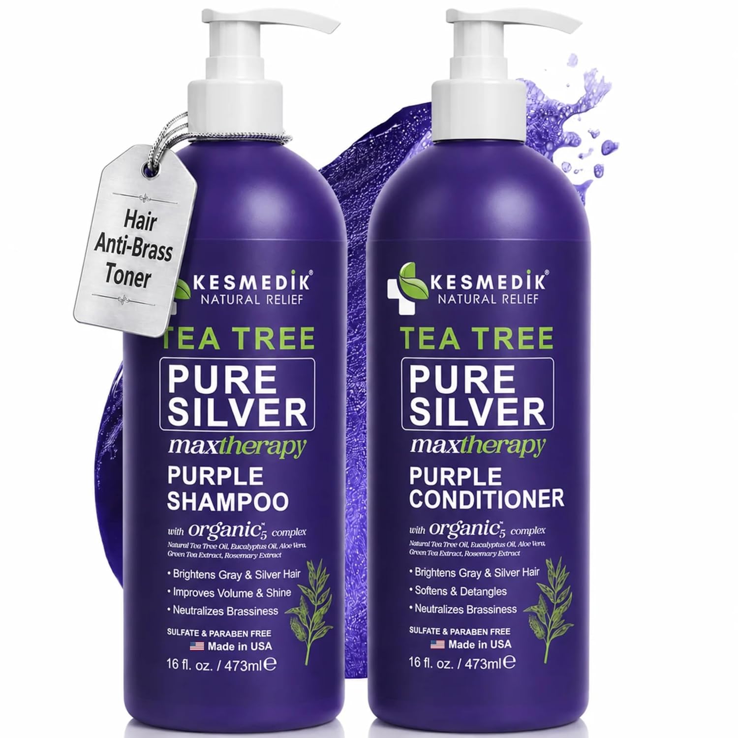 Detalle de Tea Tree Purple Shampoo Set