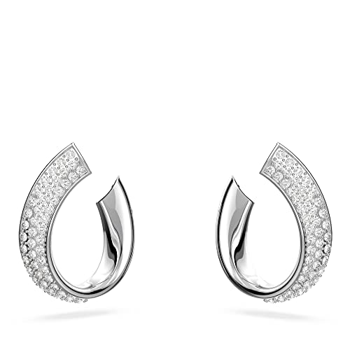 Detalle de Swarovski Orecchini a cerchio Exist, Piccoli, Bianchi, Placcato rodio