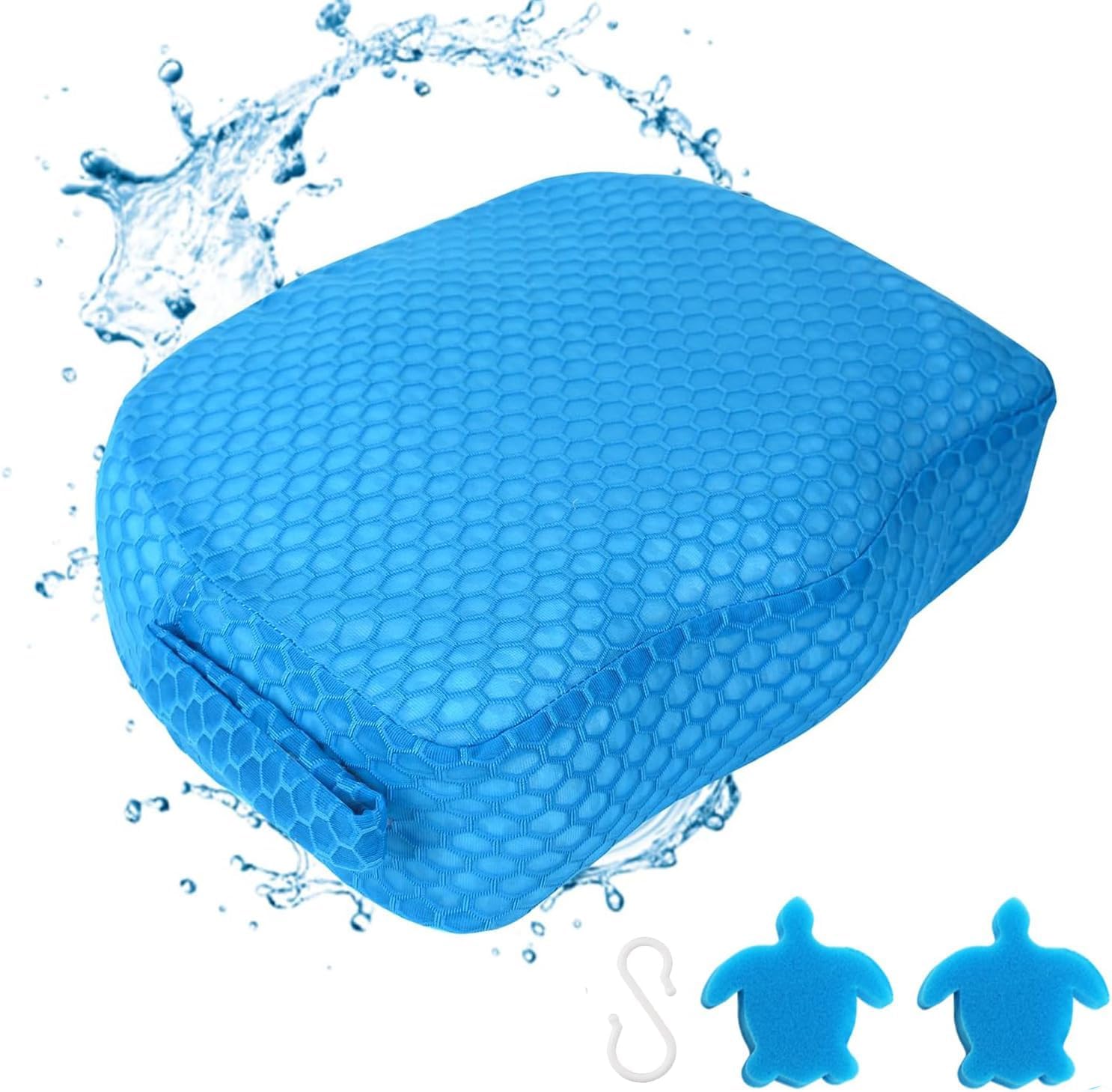 Detalle de Samplife Booster-02 Hot Tub Booster Seat, 3D Air Mesh, Weighted Non-Slip Base