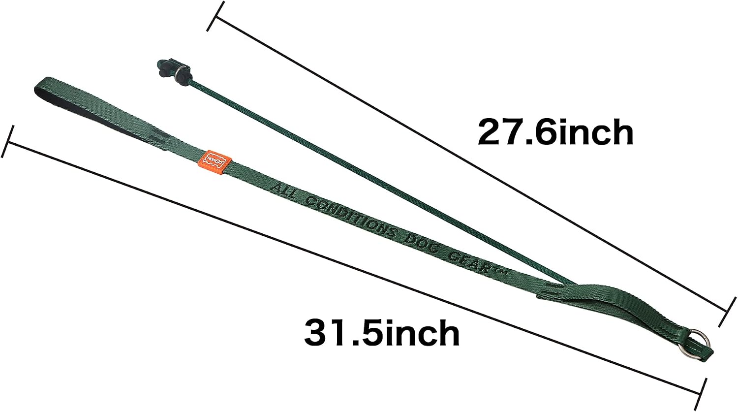 Thumbnail 5 de HOWGO padded slip lead dog leash (training no-pull), green, 5ft