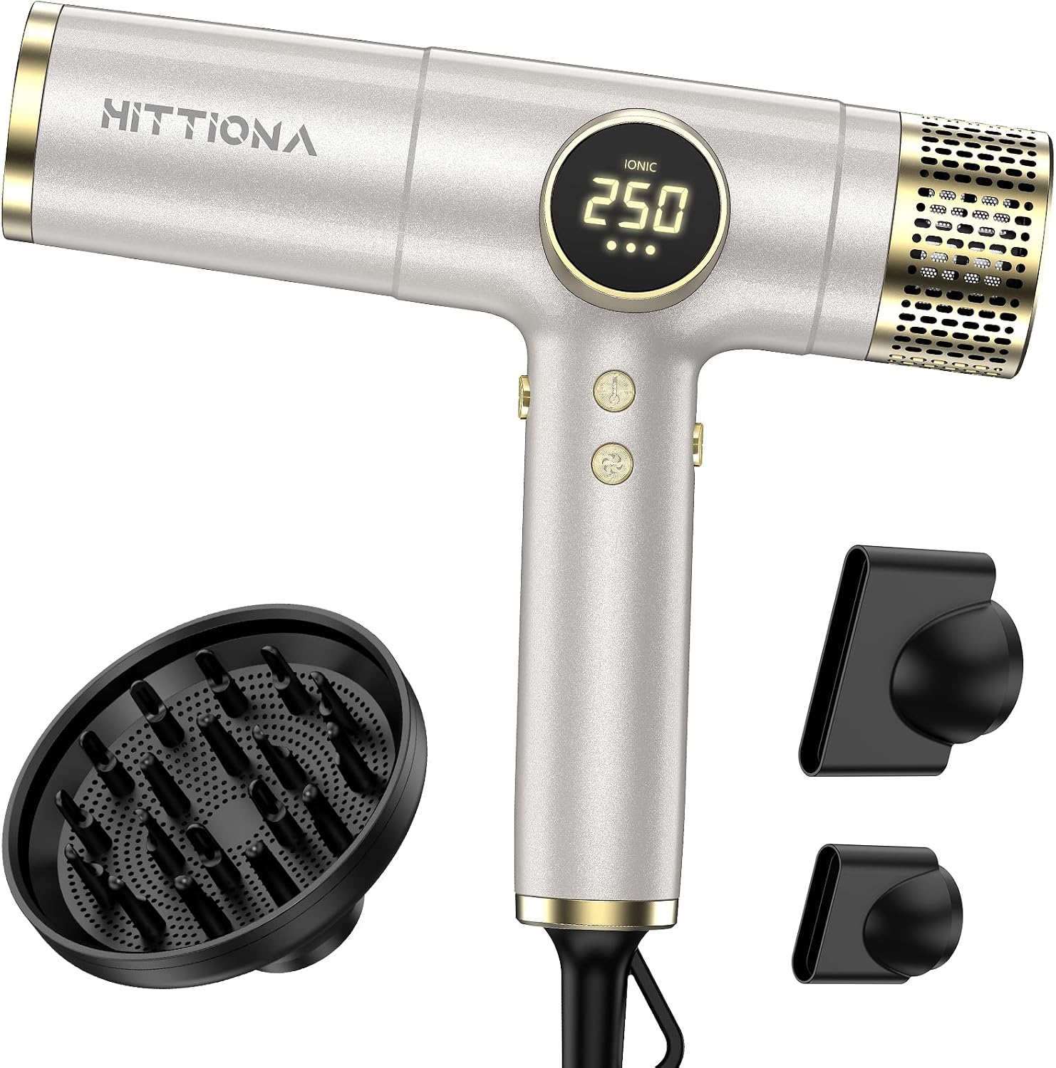 Detalle de Dual Voltage Travel Hair Dryer Ionic Blow Dryer 2000W – Compact, Lightweight, and Quiet for Global Use