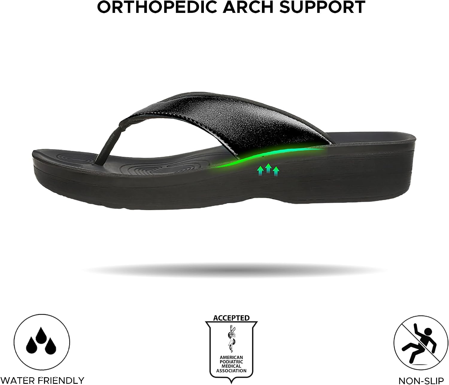 Thumbnail 4 de AEROTHOTIC Slip On Recovery Sandals arch support 👡