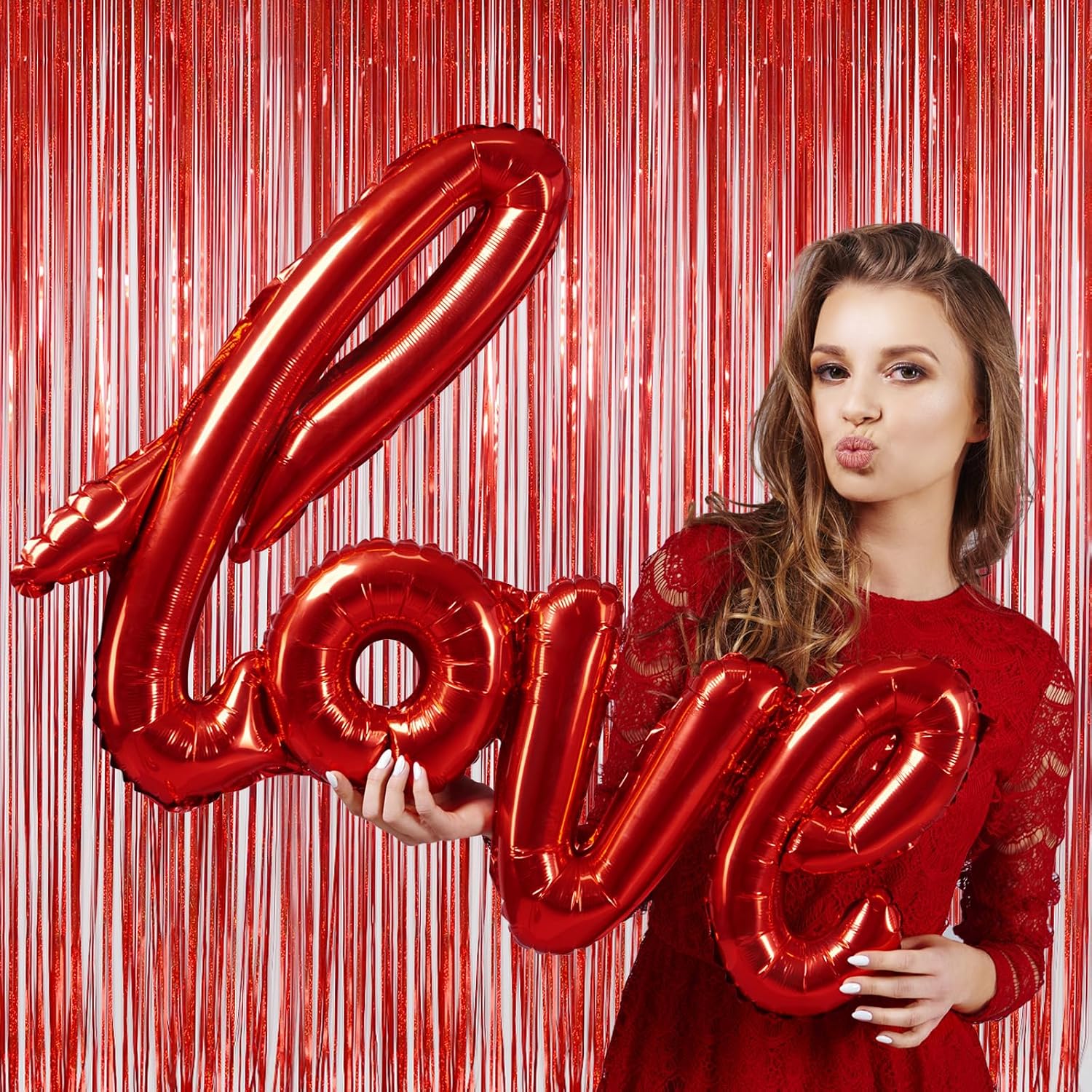 Thumbnail 4 de Valentines Day Backdrop 3.2 ft x 8 ft 🎉