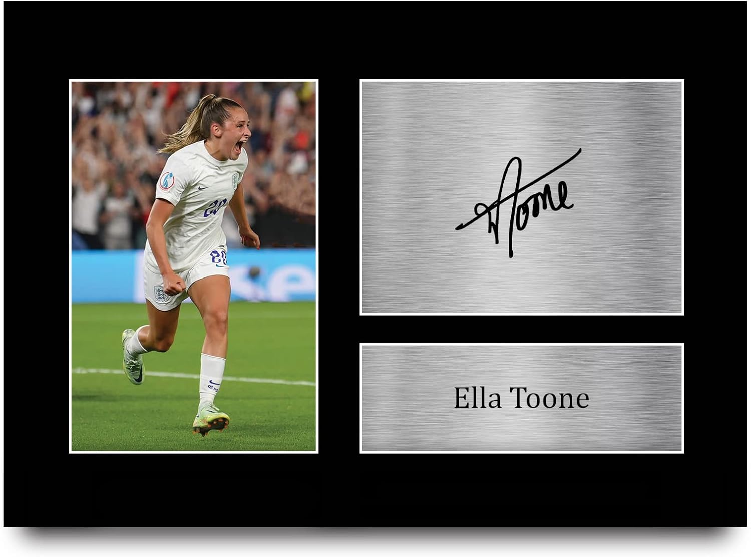 Thumbnail 5 de HWC Trading Ella Toone England A4 portrait framed signed autograph picture for football fans