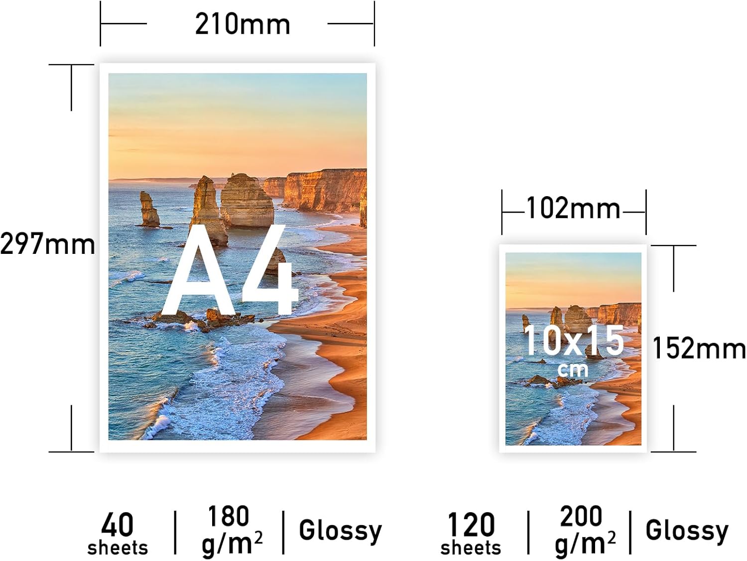 Thumbnail 1 de akaca Papier Photo A4 180 g/m² 📄