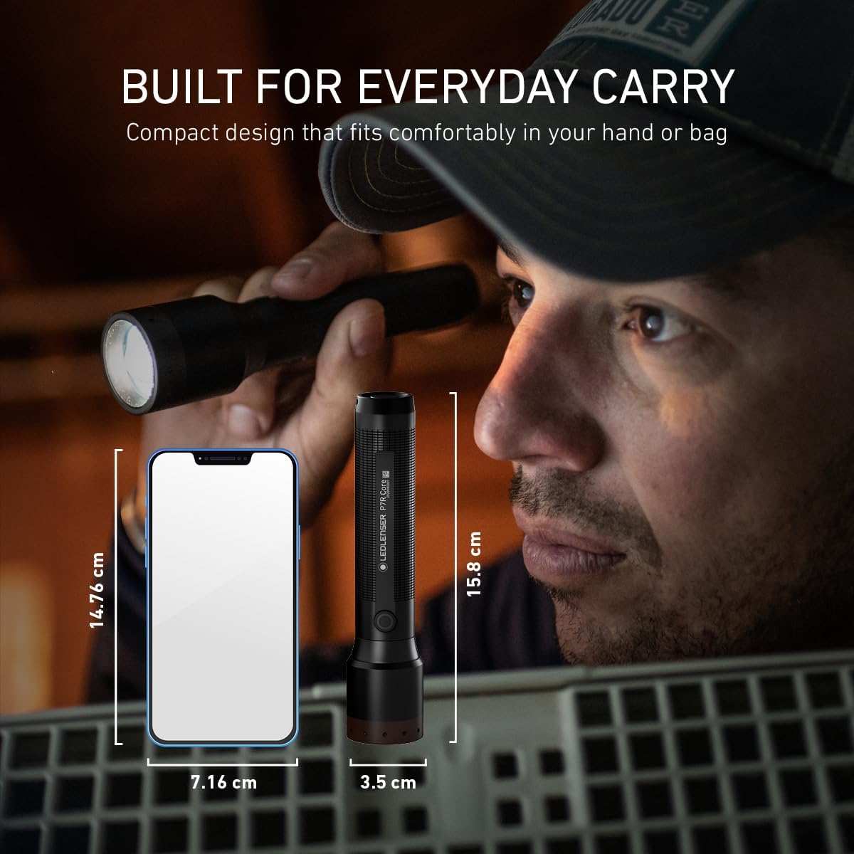 Detalle de Ledlenser P7R Core (2020) — Rechargeable 1400 Lumens Torch with Magnetic Charge