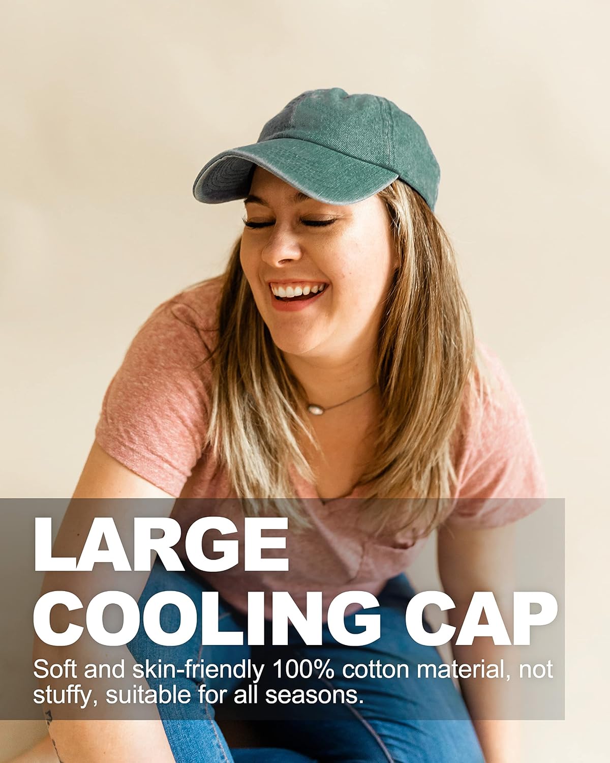 Thumbnail 5 de Zylioo XL/XXL Washed Cotton Baseball Cap: Big Heads, Big Style, All‑Round Comfort