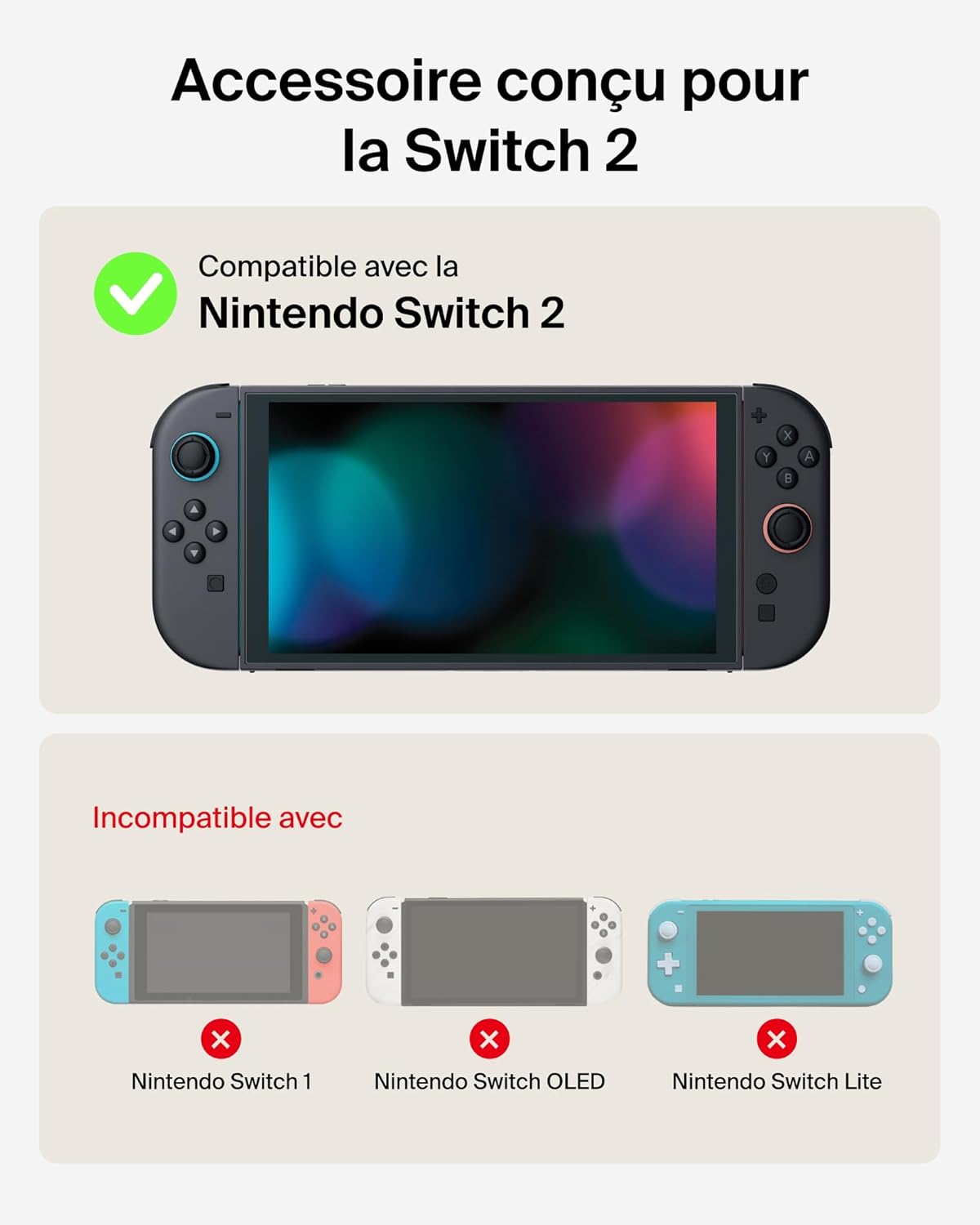 Thumbnail 1 de Belkin Gaming Pochette pour Nintendo Switch 2 – Étui rigide léger avec compartiment AirTag et 12 emplacements pour cartes