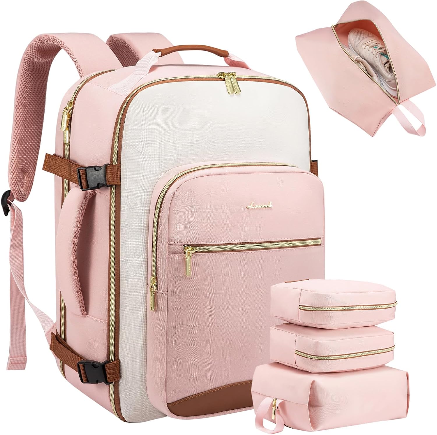 Detalle de LOVEVOOK 40L Travel Backpack — 17-inch carry-on