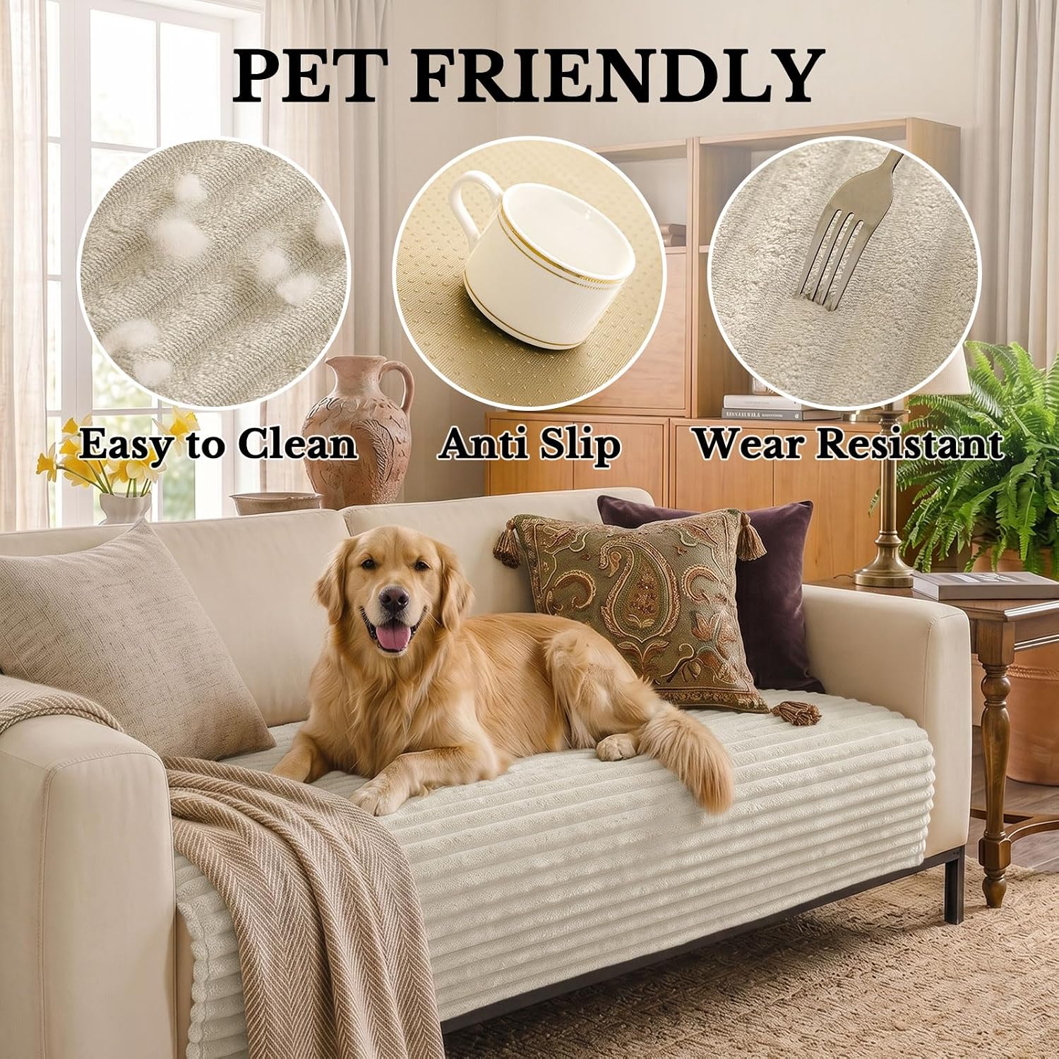 Thumbnail 6 de Smiry Waterproof Couch Cover 36" x 63