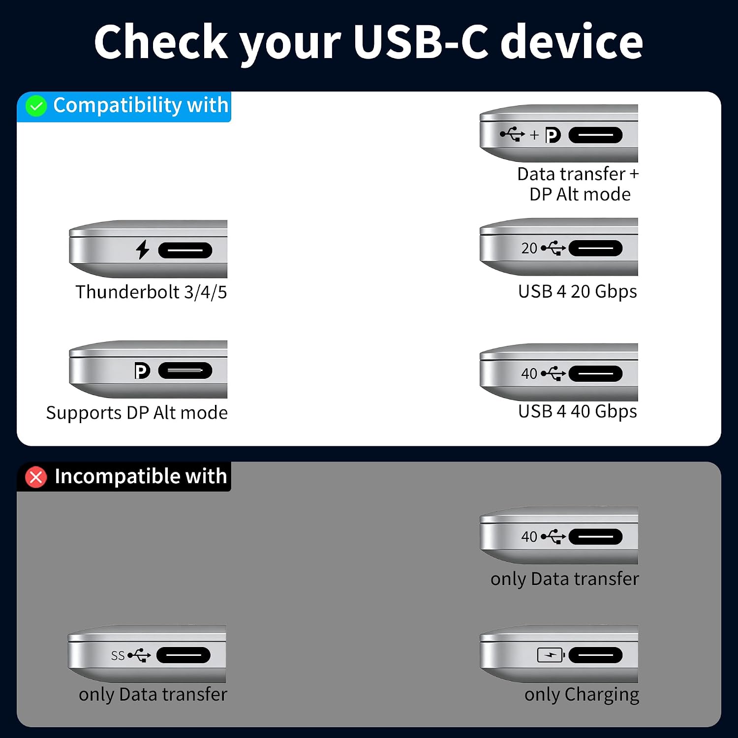 Thumbnail 6 de lalasis USB-C to DisplayPort 1.4 Cable, 3m, 8K 60Hz, 32.4Gbps