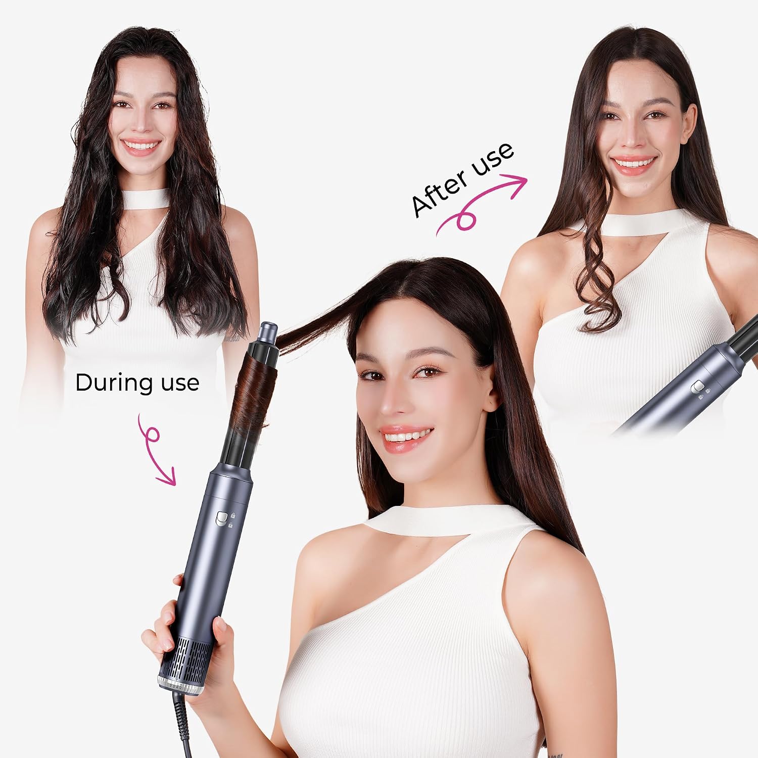 Detalle de MogaWave Pro Hairstyler 6 in 1 – All-in-One Airstyler mit 1000W