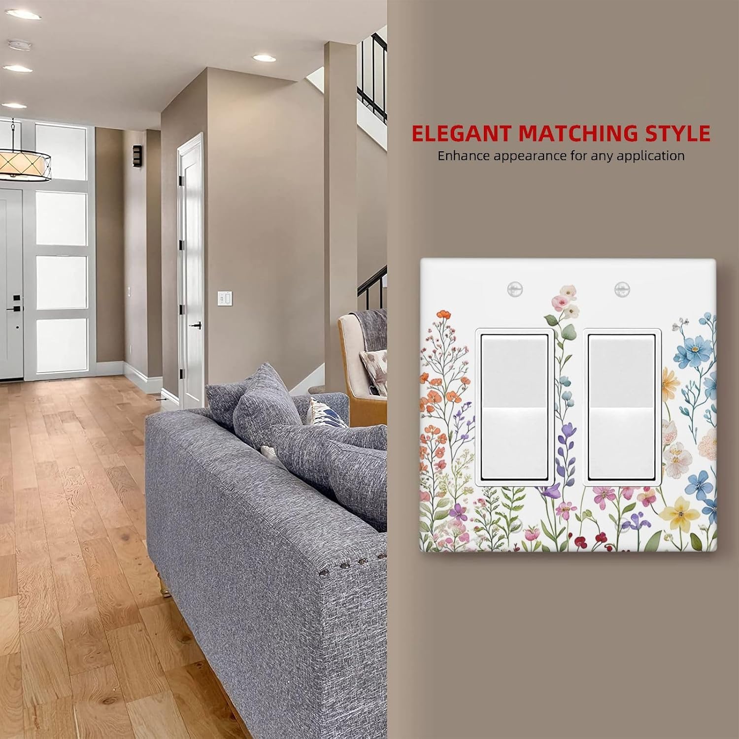 Thumbnail 6 de JOOJIAO Decorative Wall Plate, 2-Gang Rocker