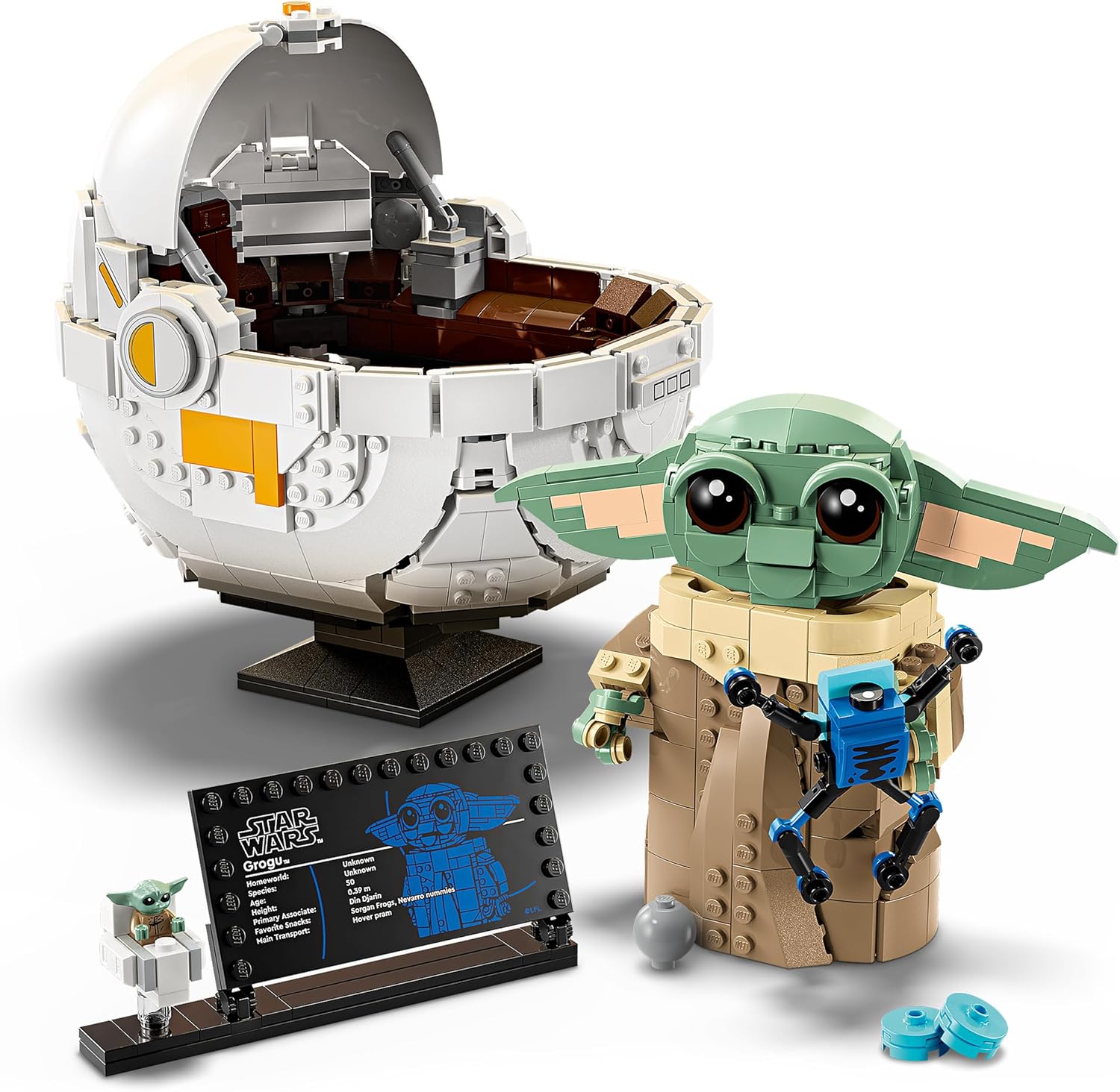 Thumbnail 3 de LEGO Star Wars 75403 Grogu con Aerocuna 1.048 piezas