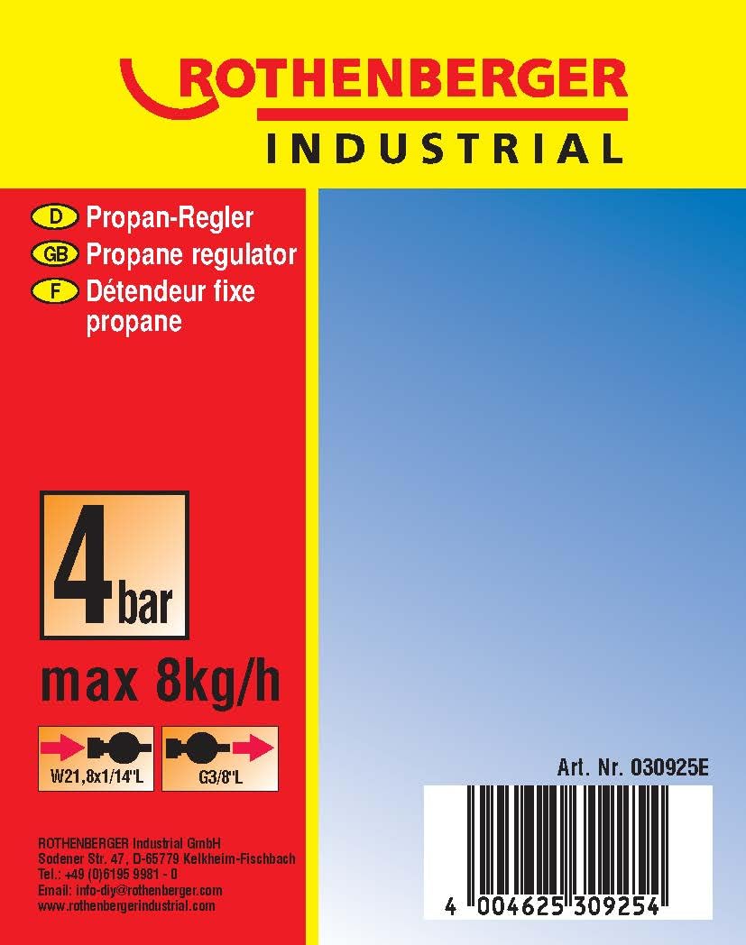 Detalle 2 de ROTHENBERGER Propan-konstantregler 8 kg/h