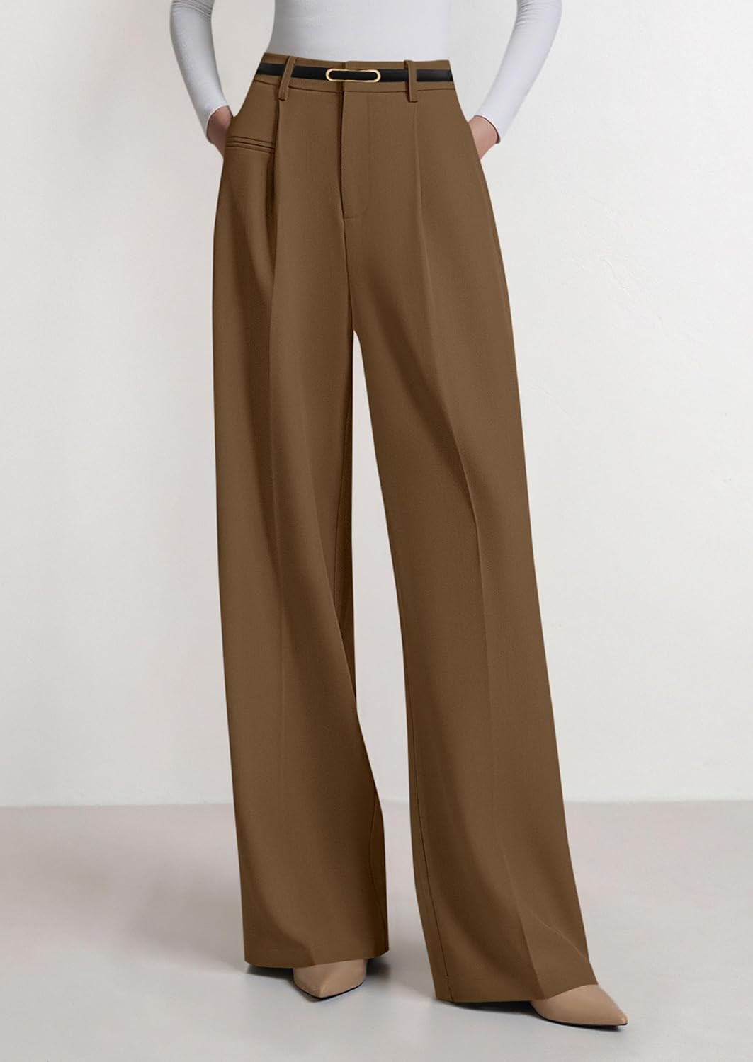 Thumbnail 2 de PRETTYGARDEN Women's Wide Leg Dress Pants: High-Waisted Palazzo Trousers for Work and Everyday