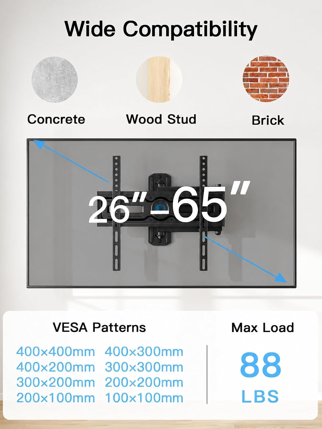 Detalle 2 de Pipishell PIMF9 TV Wall Mount 65