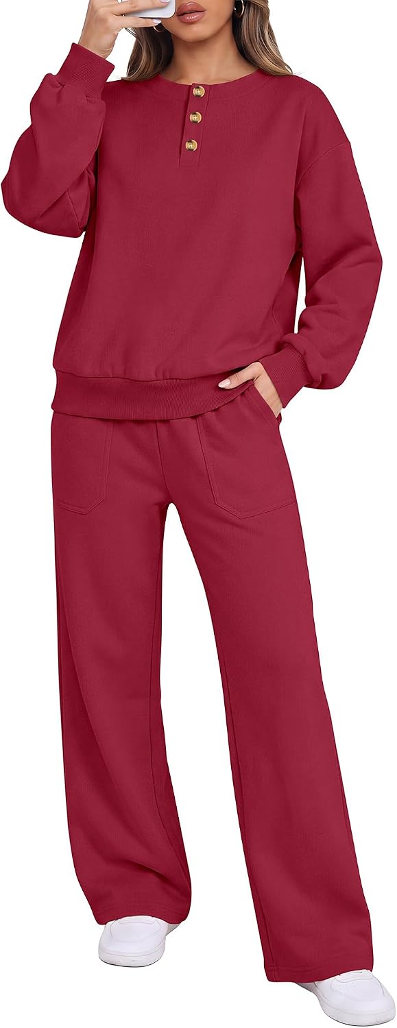 Thumbnail 6 de ANRABESS Women's Lounge Set, Polyester-Rayon Blend