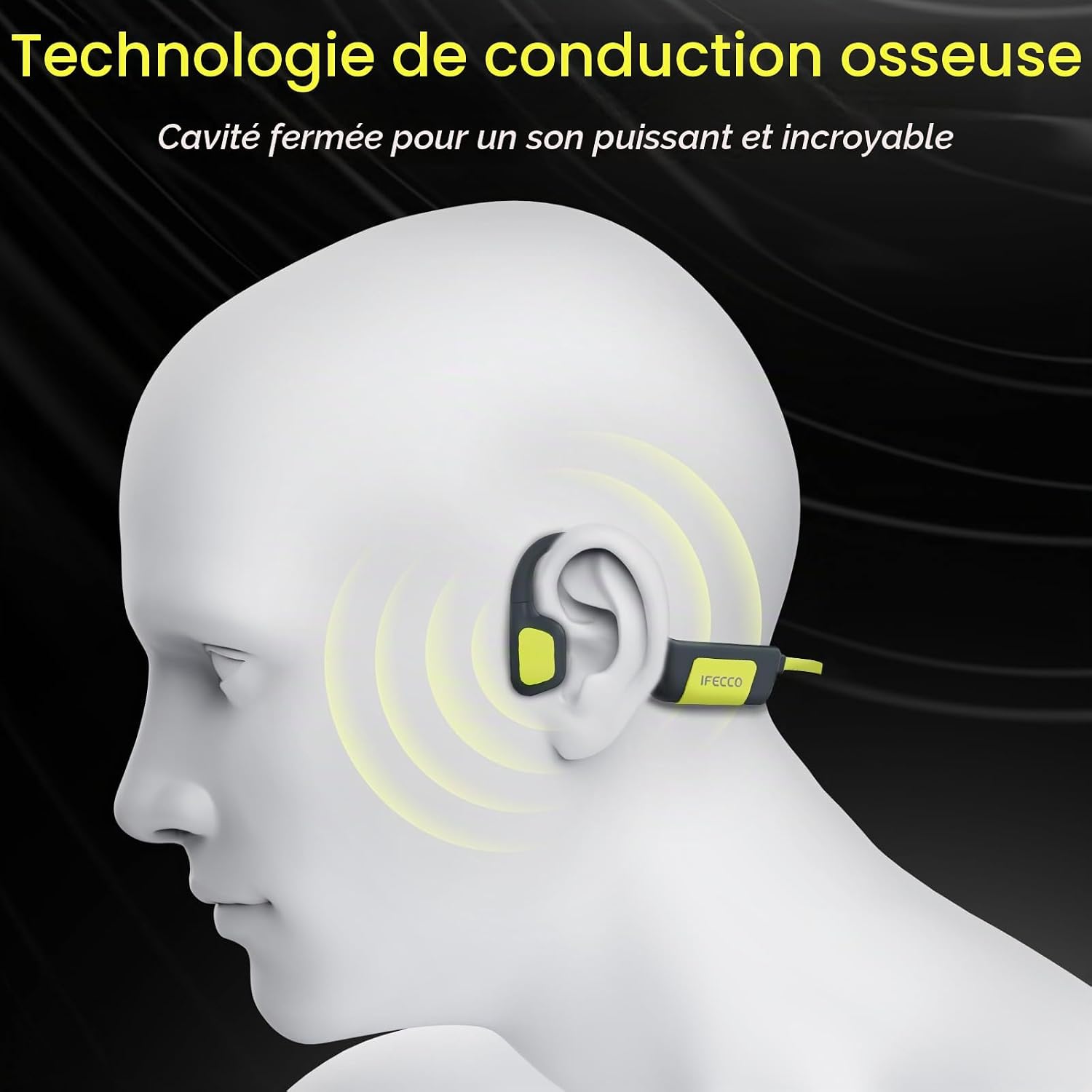 Thumbnail 6 de IFECCO X7 open-earhoofdtelefoon met beengeleiding, IP68 en 32 GB