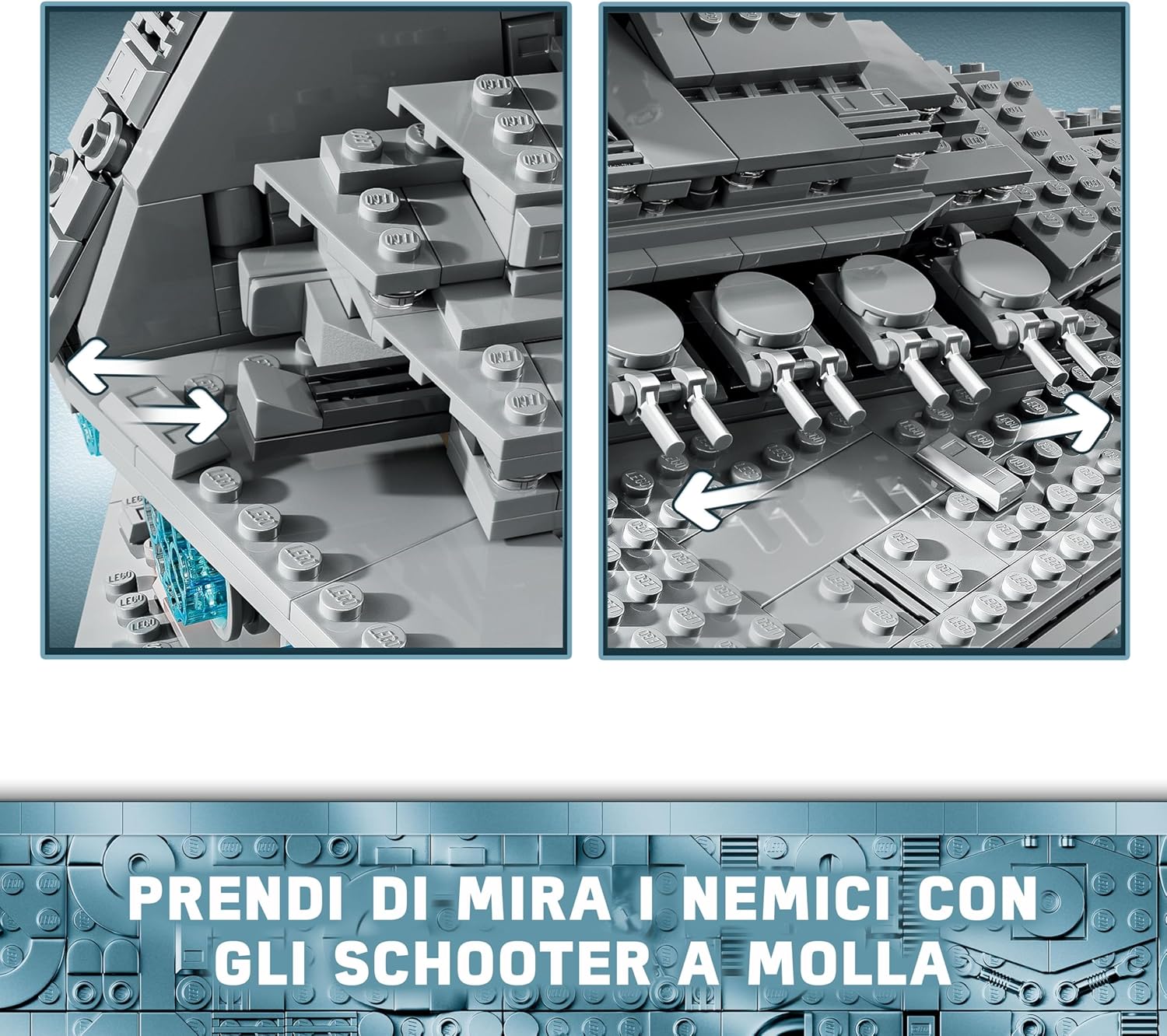 Thumbnail 3 de LEGO Star Wars 75394 Imperial Star Destroyer – Dominio della Galassia con Interni Dettagliati e 7 Minifigure