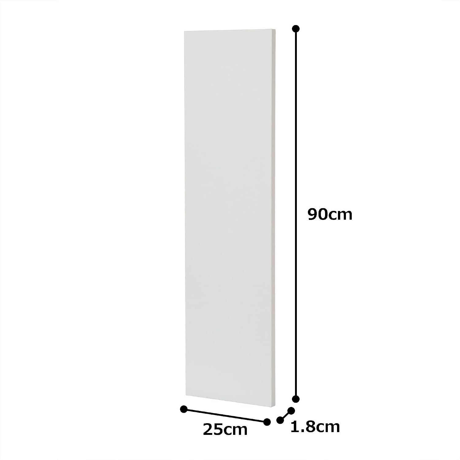 Detalle 2 de アイリスオーヤマ カラー化粧棚板 LBC-925 ホワイト 幅約90×奥行約25×厚さ約1.8cm