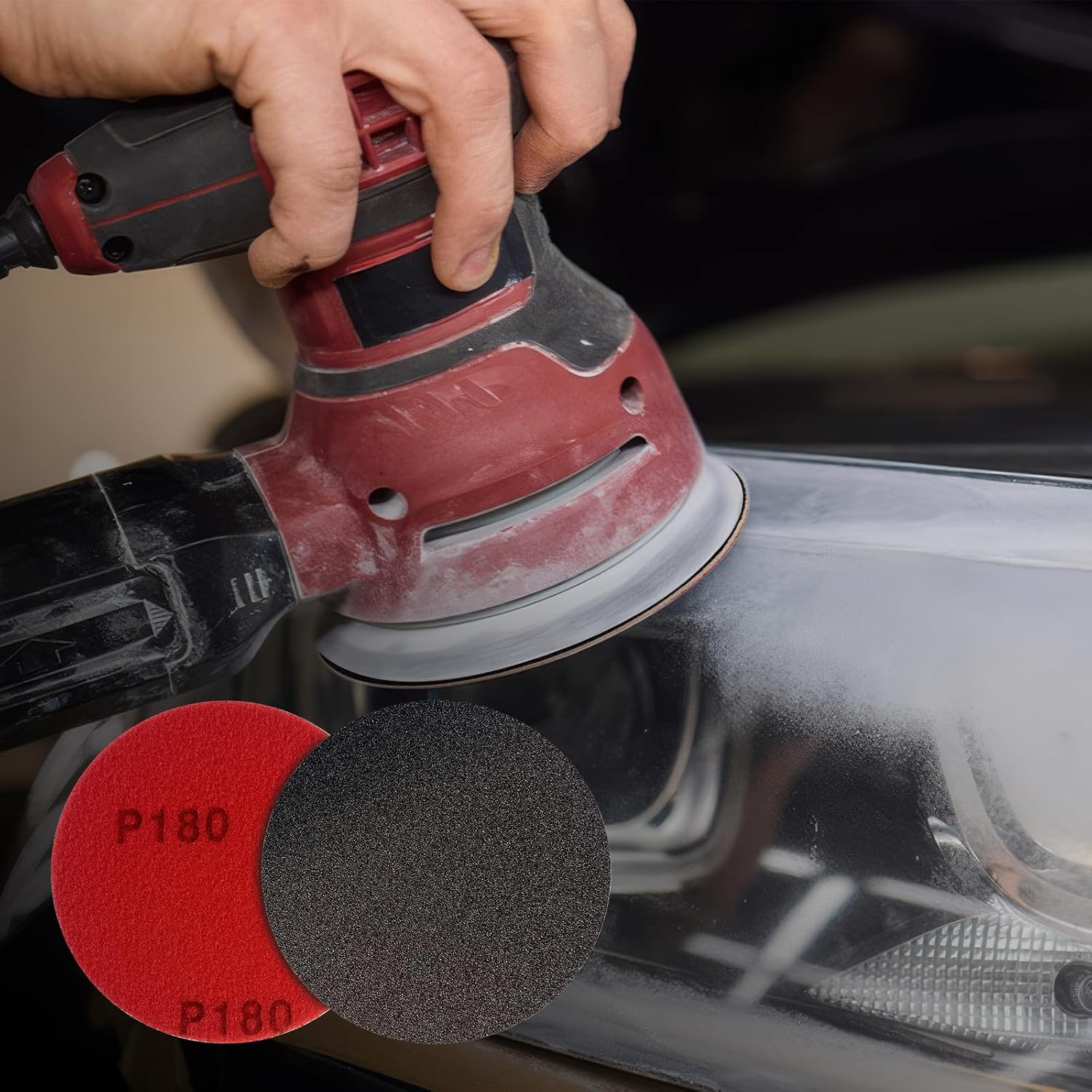 Detalle 2 de Geogieew slipsvampar, 12-pack med korn P180–P2500 för våt- och torrslipning