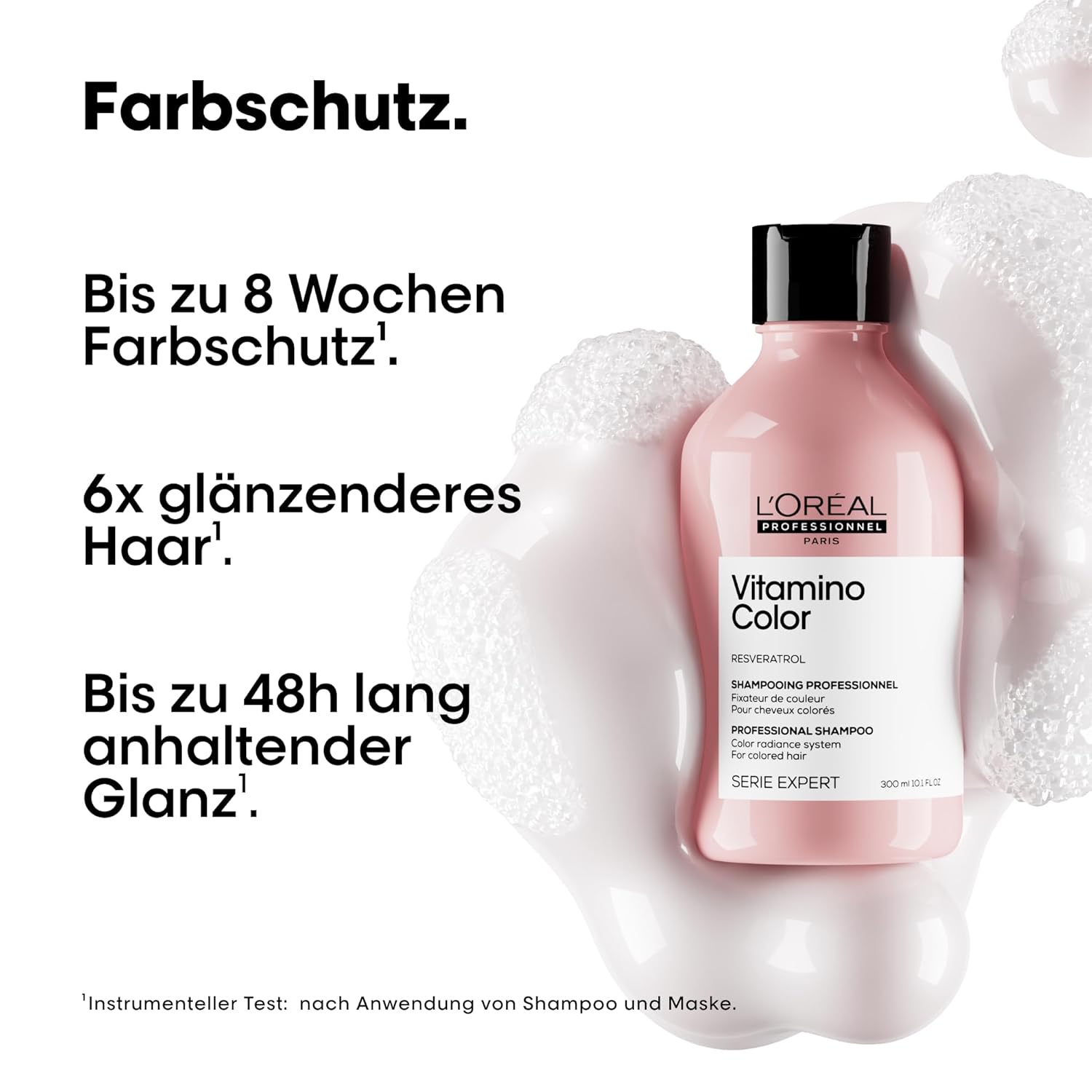 Detalle 2 de L’Oréal Professionnel Vitamino Color Shampoo – Farberschützt für coloriertes Haar, 300 ml