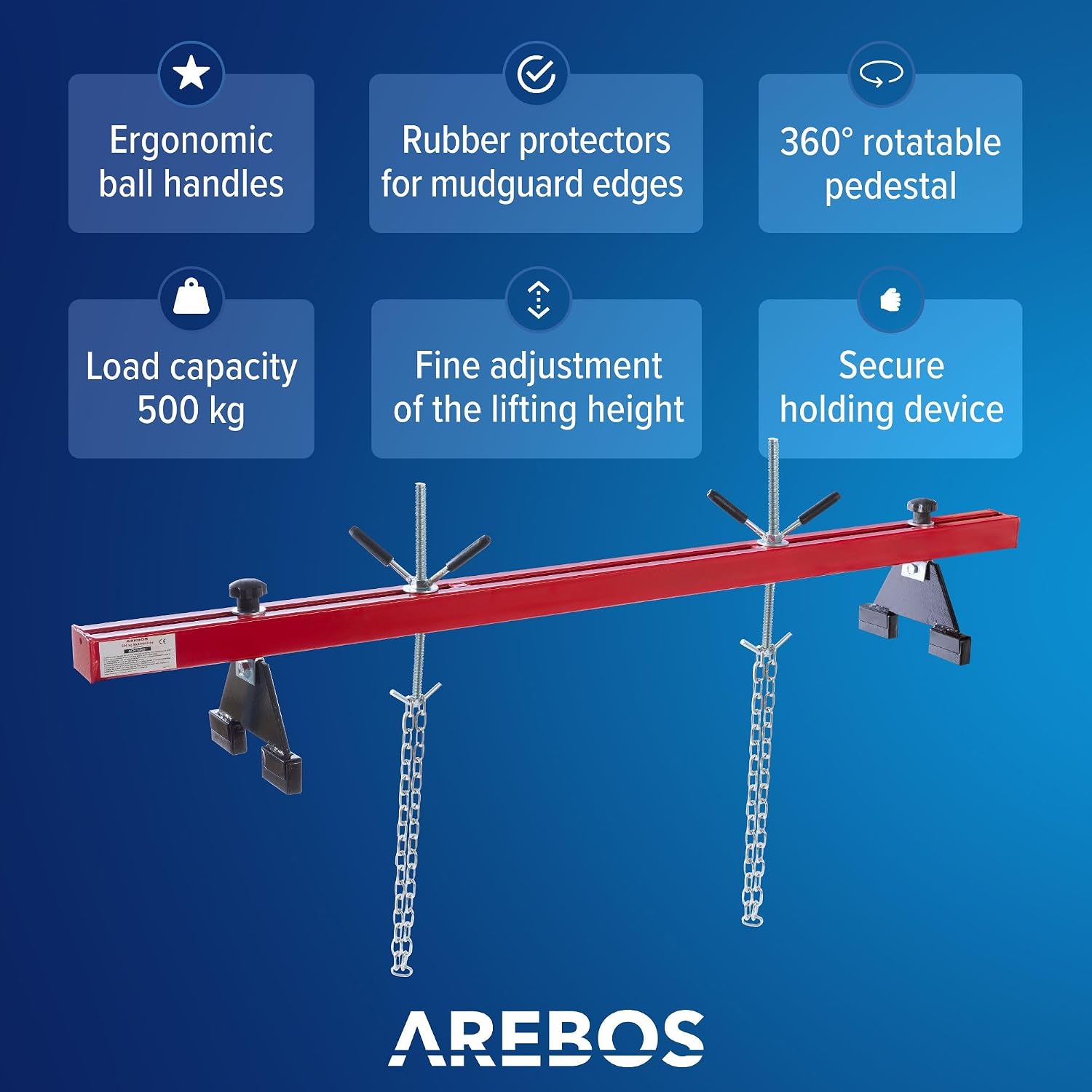 Thumbnail 2 de Arebos Puente de Motor 500kg 730–1480mm