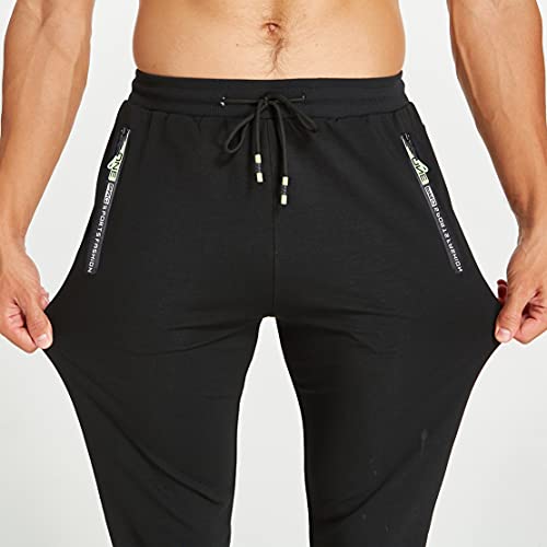 Detalle 2 de ZOXOZ pantalón de chándal para hombre, verde, holgado y recto, talla M