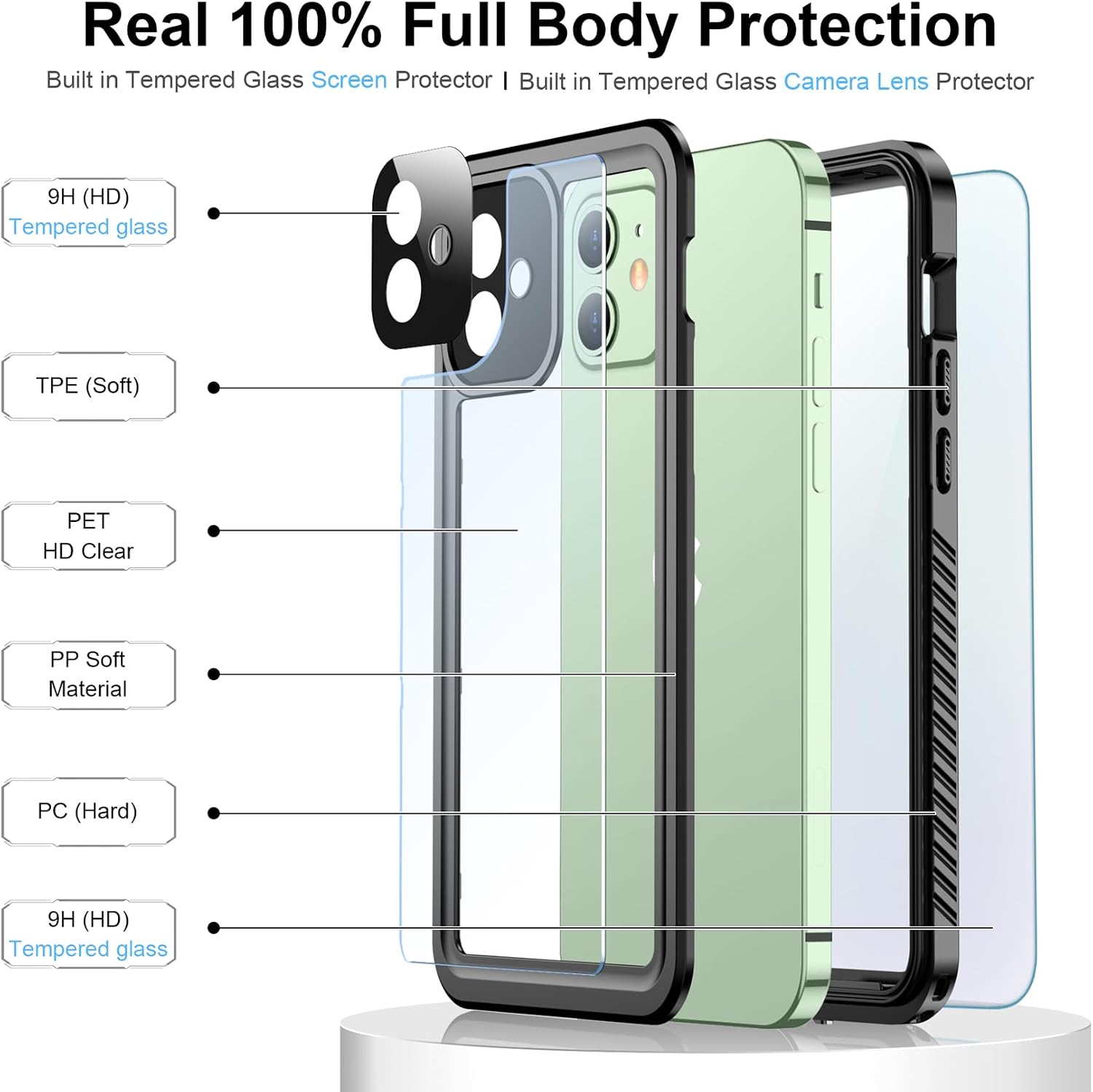 Thumbnail 4 de Temdan Waterproof iPhone 12 Case