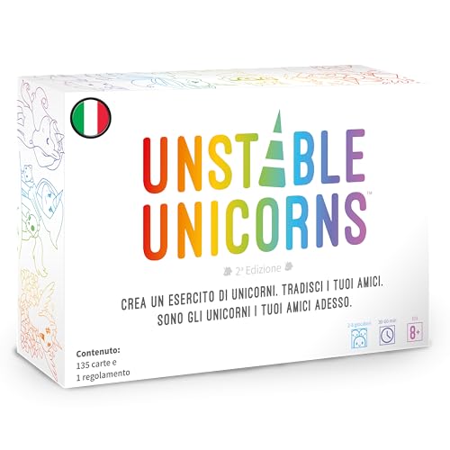 Detalle de Asmodee – UNSTABLE UNICORNS – Carte da Gioco Strategico (Editione italiana)