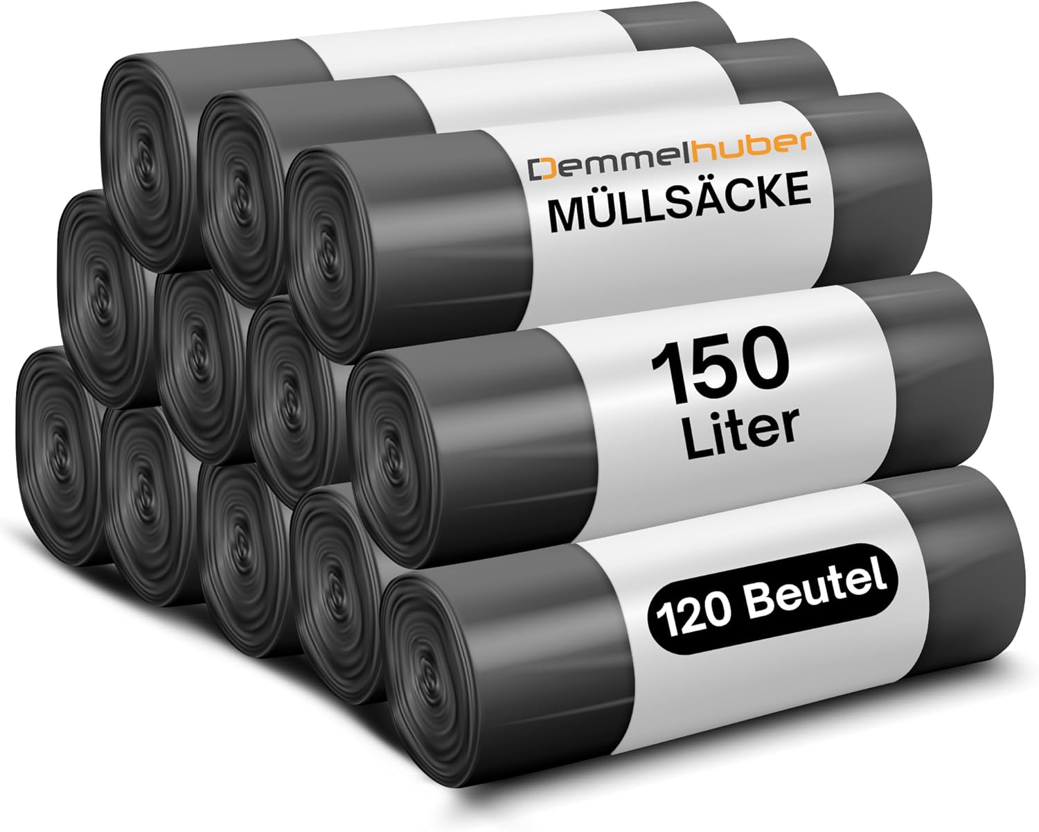 Thumbnail 5 de Demmelhuber Müllsäcke 150L extrastark & reißfest, 75 μm – 6 Rollen